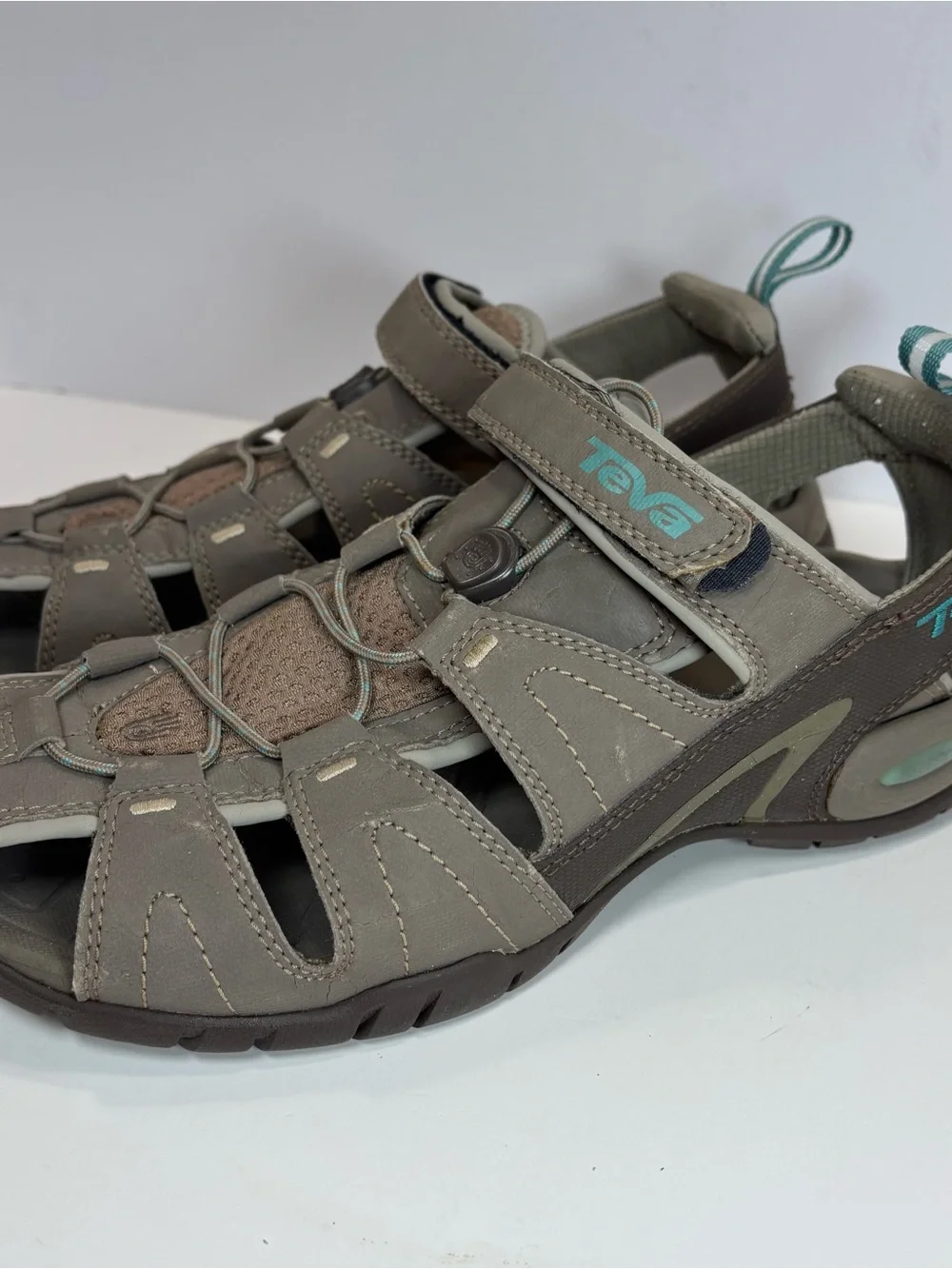 Teva Dozer III Women's Sandal, Size 9, Color Gray/Blue - Outdoor Hiking Walking
